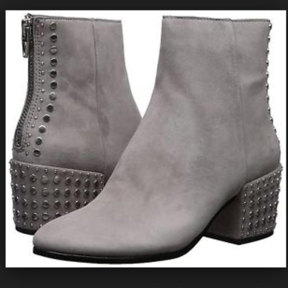 Dolce Vita Mazey Suede Studded Block Heel Boots